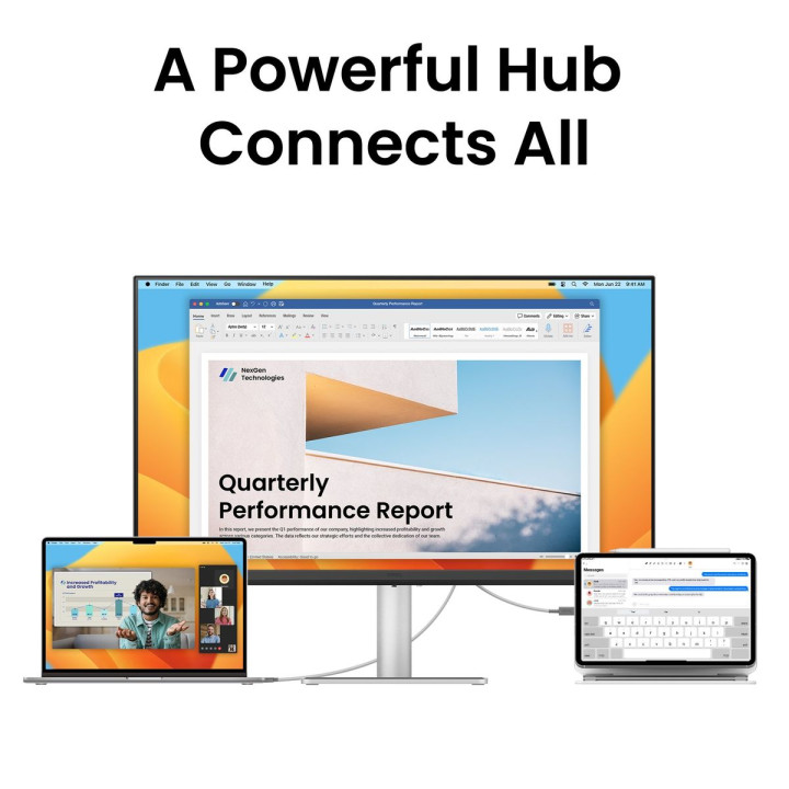 BENQ 27  IPS 4K 3840X2160 USB-C 1.5M HDMI1.8 X1